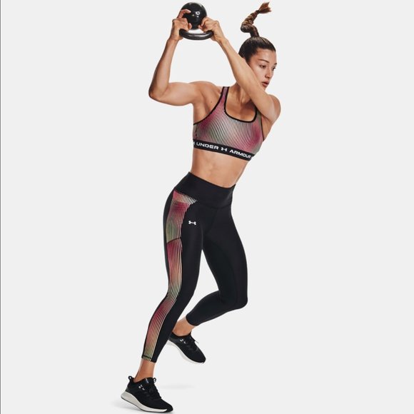 Under Armour UA HeatGear High-Rise Ankle Leggings 1369288 002 Womens Size Small - Picture 2 of 7